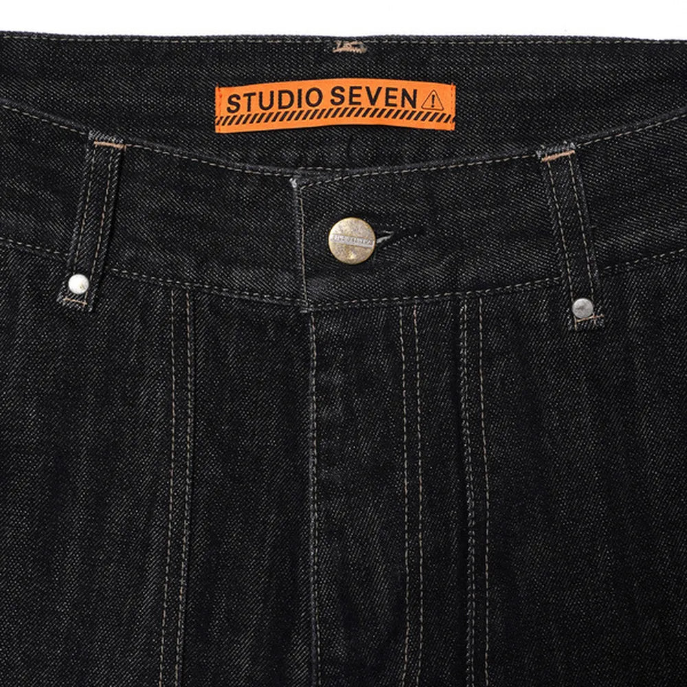 STUDIO SEVEN / DOUBLE KNEE DENIM PANTS