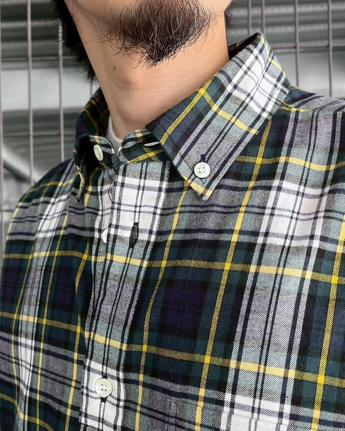 SEQUEL / TARTAN FLYFRONT SHIRT (SQ-25SS-SH-03)