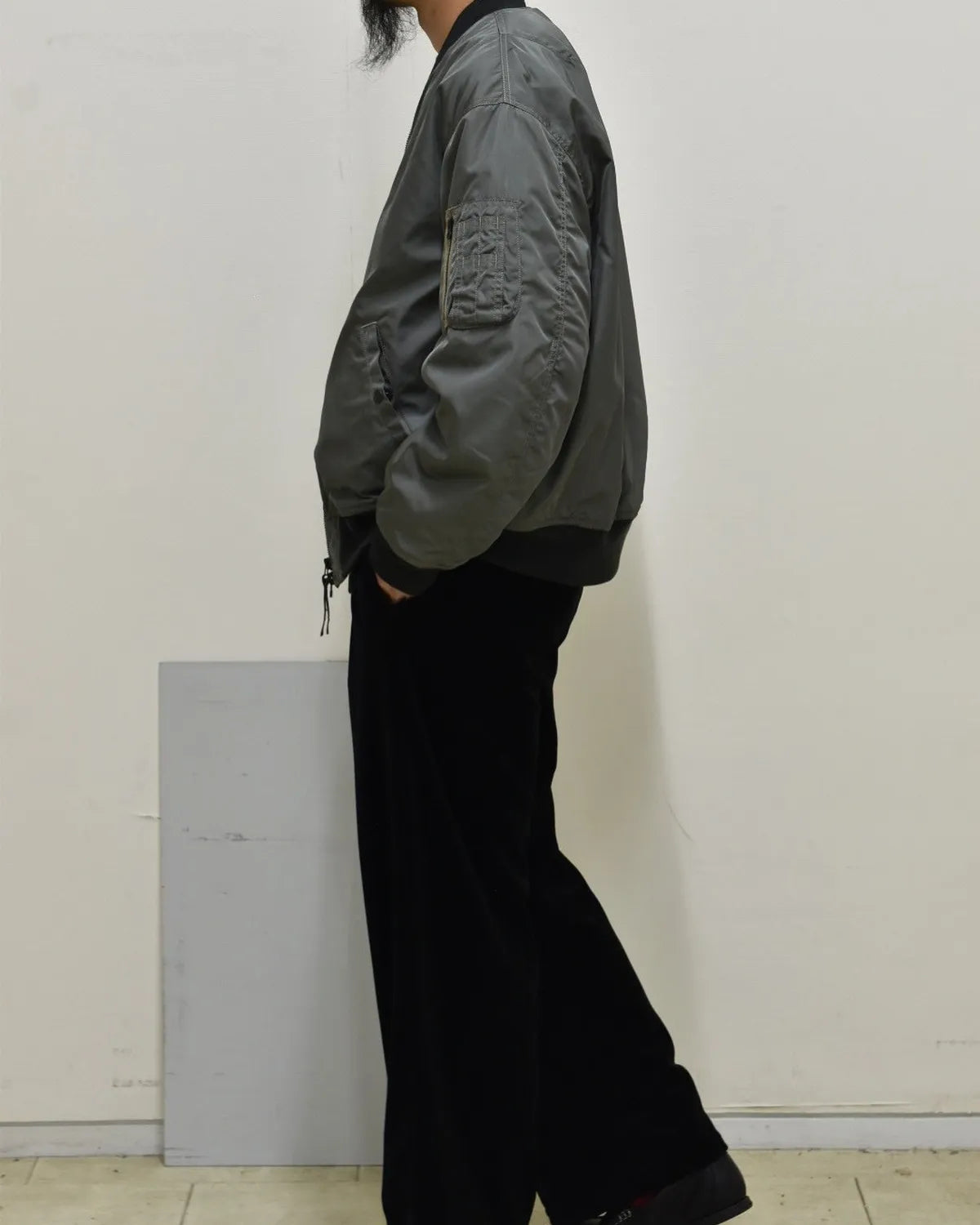 MARKAWARE / Silk Heavy Twill MA-1 (A25C16BL01C)