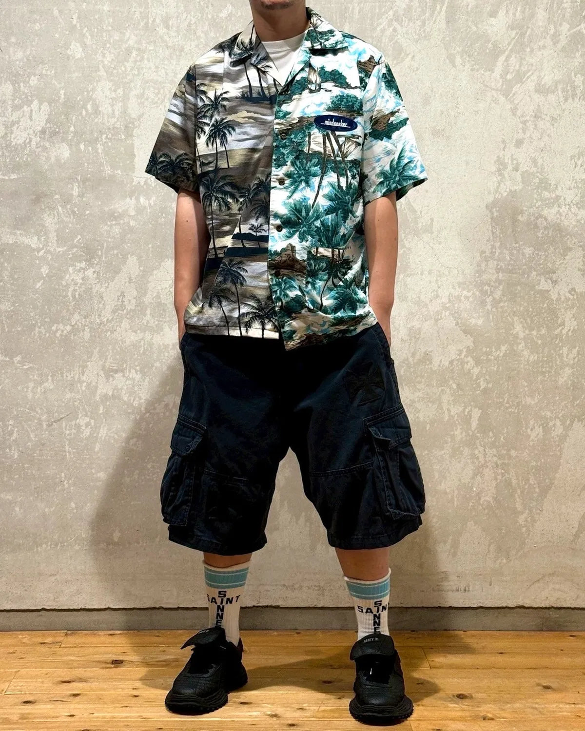 mindseeker / Asymmetry Remake Open Collar S/S Shirt (MSV-25-093)