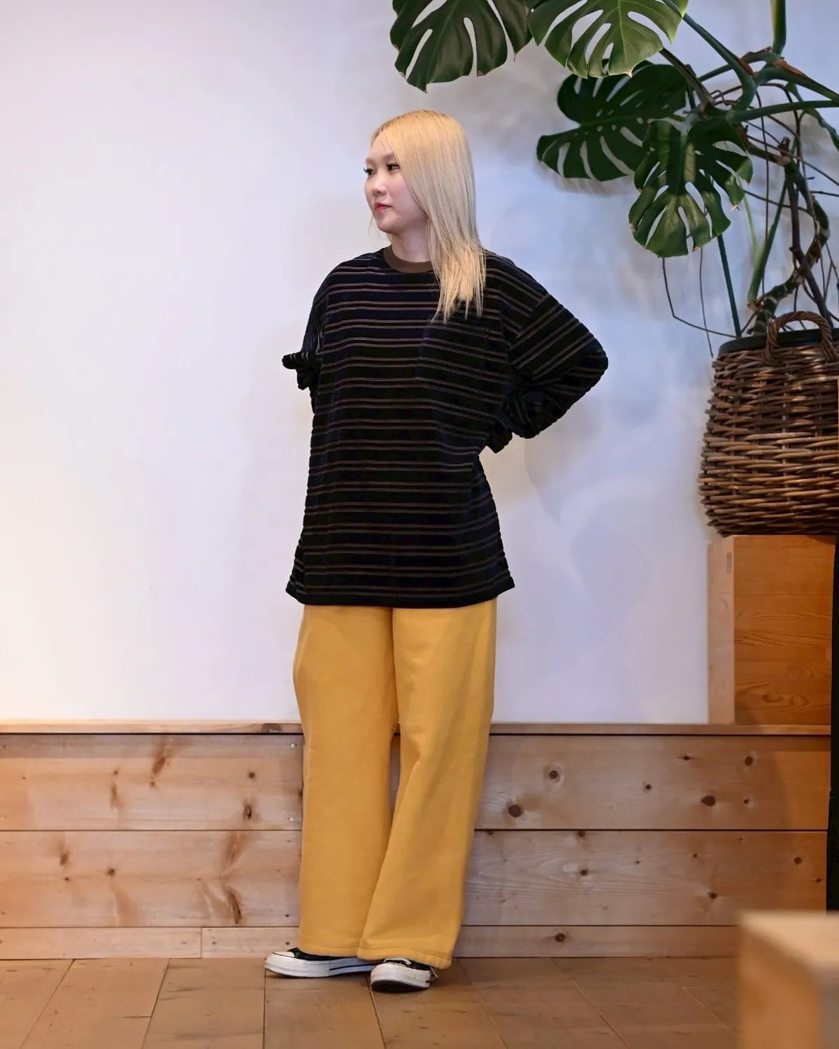 PHEENY / Velvet border L/S (PA25-CS09)