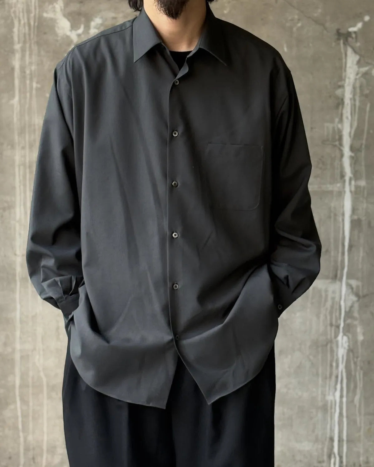 MARKAWARE / Organic Wool 2/80 Tropical Comfort Fit Shirt (A26A15SH01C)