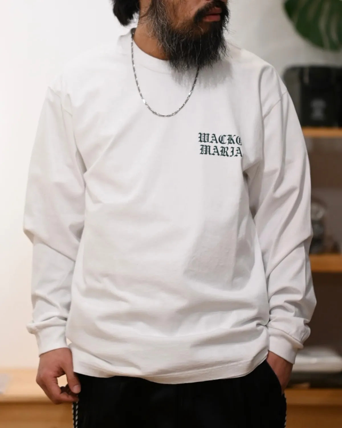 WACKO MARIA / WASHED HEAVY WEIGHT CREW NECK LONG SLEEVE T-SHIRT (26SSE-WMT-LT05)