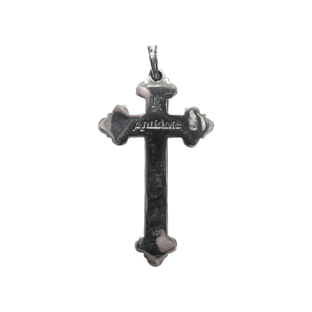 ANTIDOTE BUYERS CLUB / ENGRAVED LARGE CROSS PENDANT (RX-915)