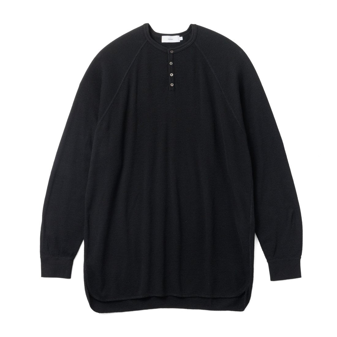 Graphpaper / Waffle L/S Henley Neck Tee (GU233-70136B)