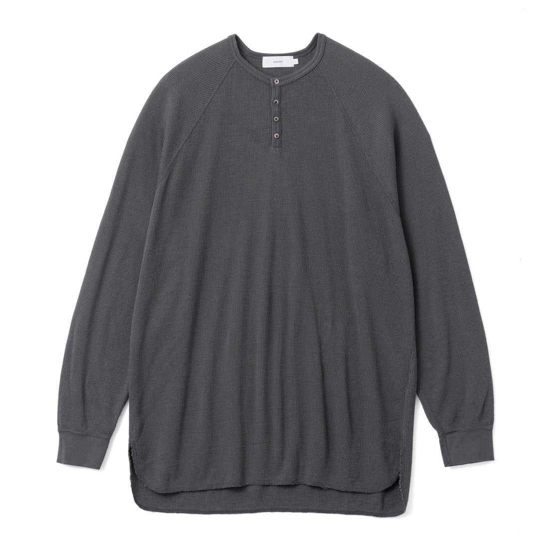 Graphpaper / Waffle L/S Henley Neck Tee (GU233-70136B)