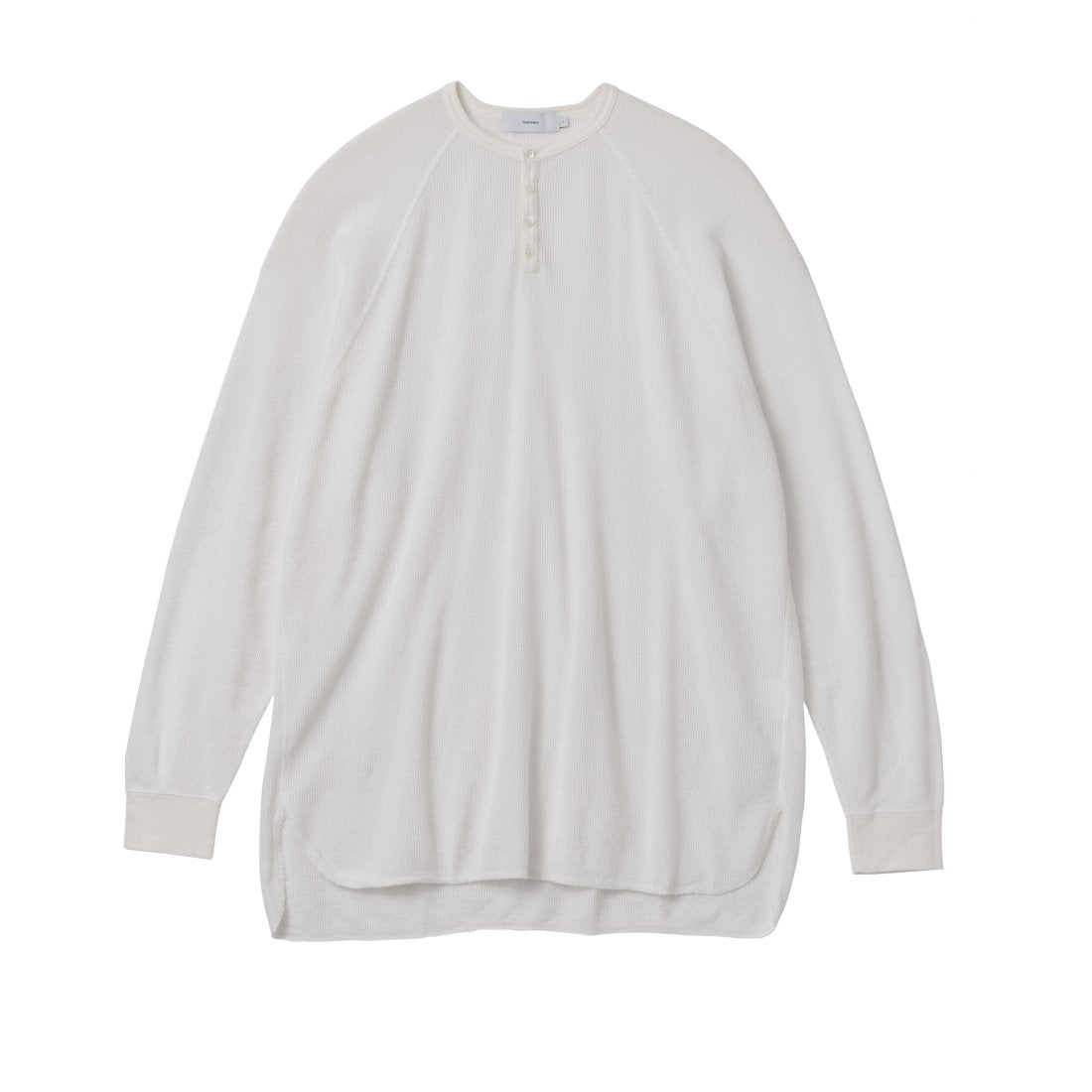 Graphpaper / Waffle L/S Henley Neck Tee (GU233-70136B)
