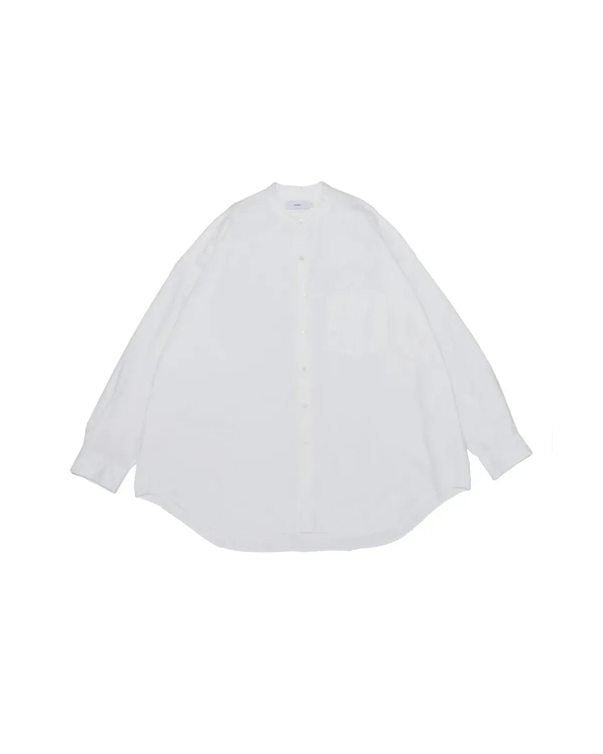 Graphpaper / Oxford L/S Oversized Band Collar Shirt (GM254-50012B)