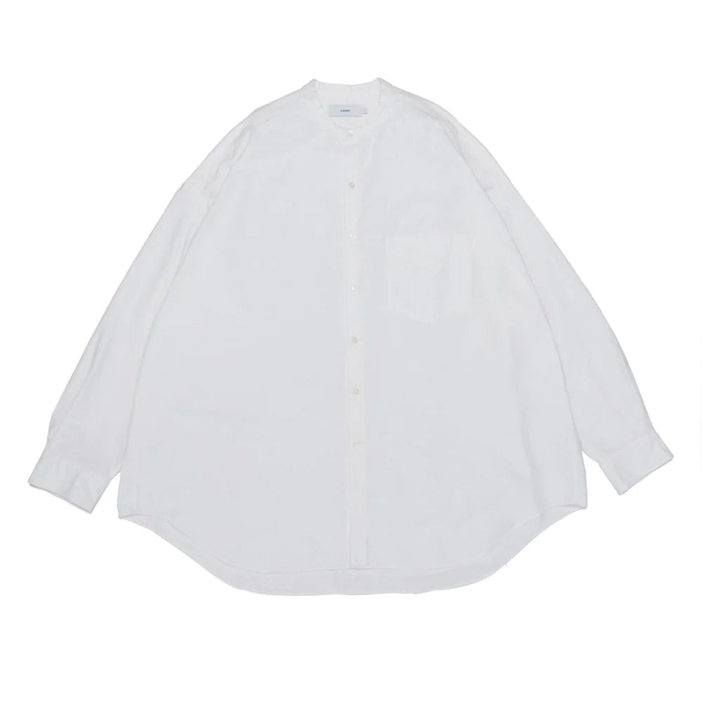 Graphpaper の Oxford Oversized  Band Collar Shirt