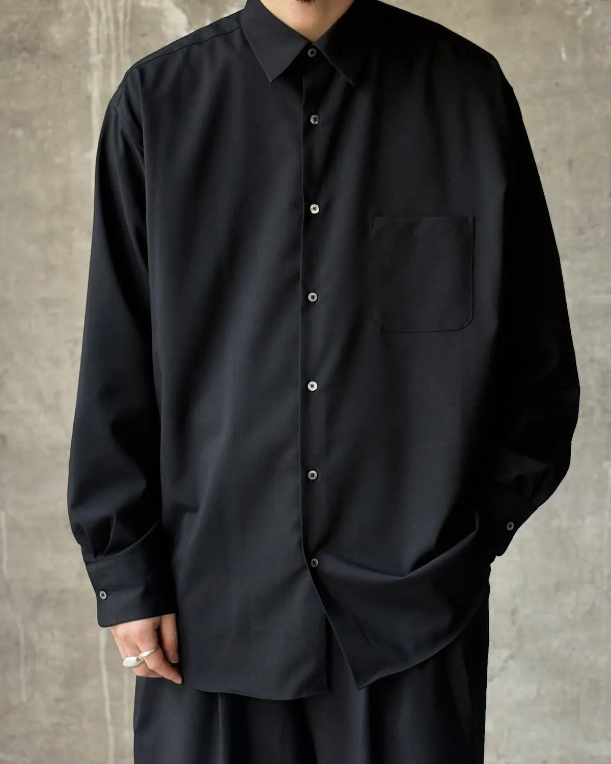 MARKAWARE / Organic Wool 2/80 Tropical Comfort Fit Shirt (A26A15SH01C)