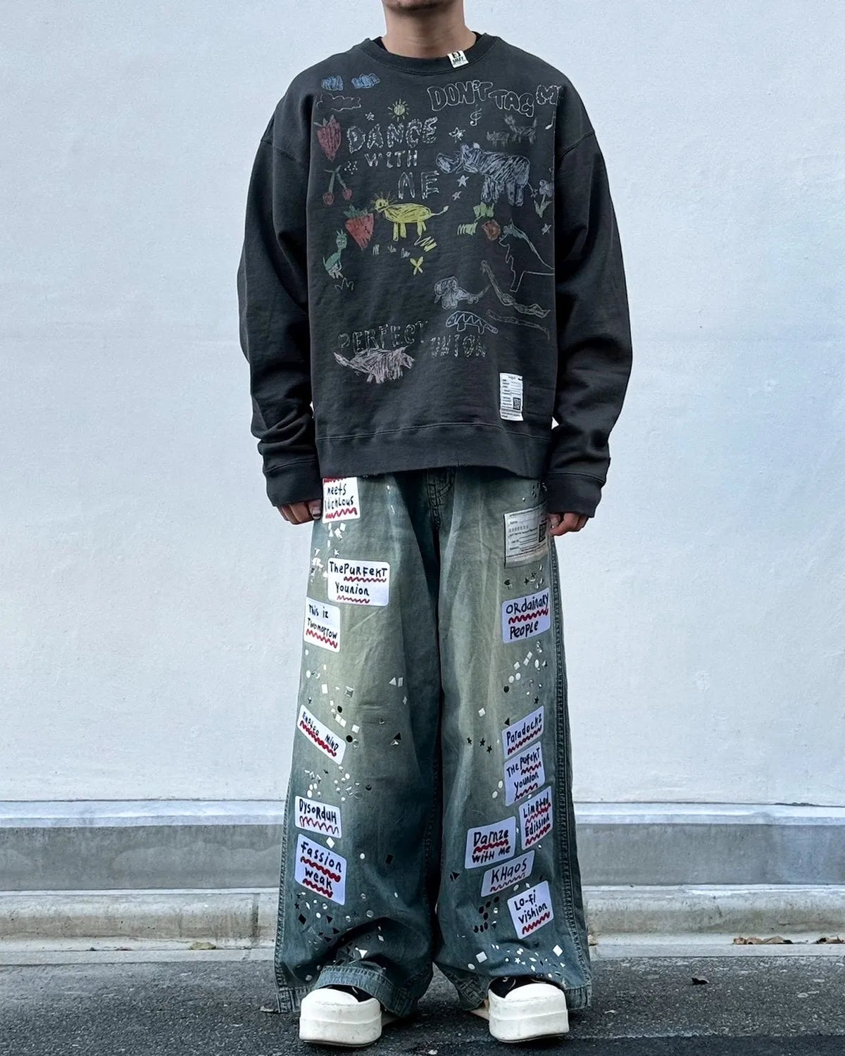 Maison MIHARA YASUHIRO / Kids Doodle Printed Sweatshirt (J16PO772)