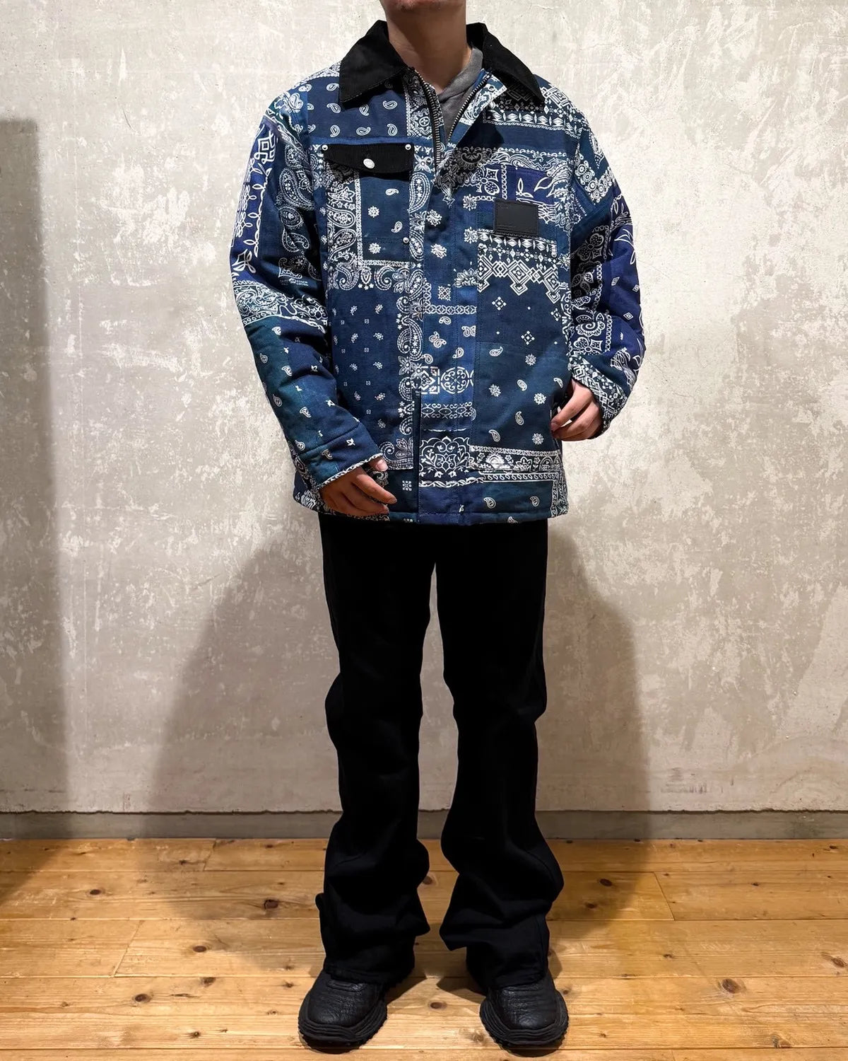 MIYAGIHIDETAKA -Rafu-  / Quilted Work Jacket (MH028)