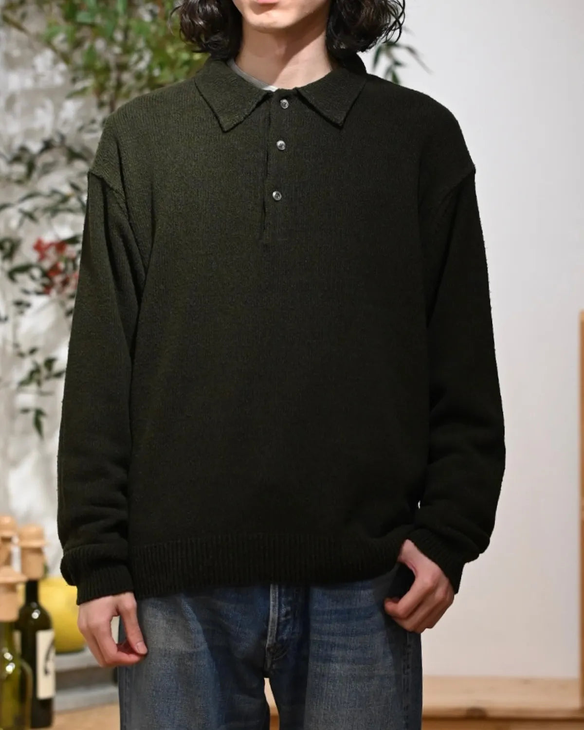 A.PRESSE / Washed Silk Nep Polo Shirts (26SAP-03-09)