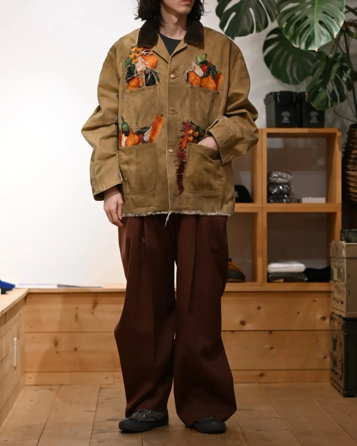 doublet / VEGETABLE EMBROIDERY WORK JACKET (26SS19BL249)