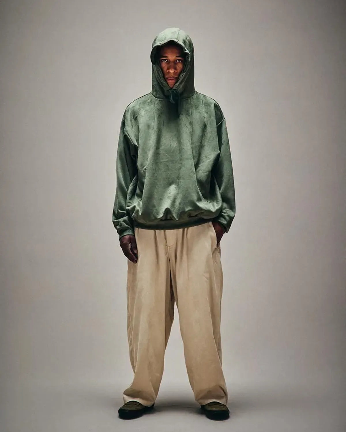 TIGHTBOOTH / SUEDE HOODIE (FW25-SW06)