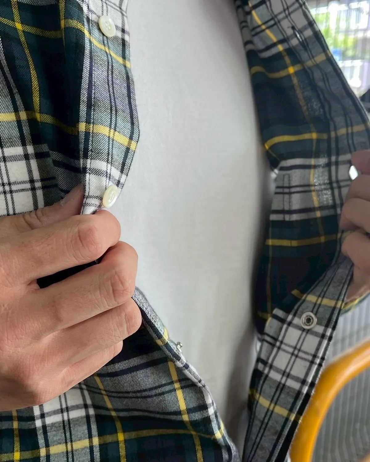 SEQUEL / TARTAN FLYFRONT SHIRT (SQ-25SS-SH-03)