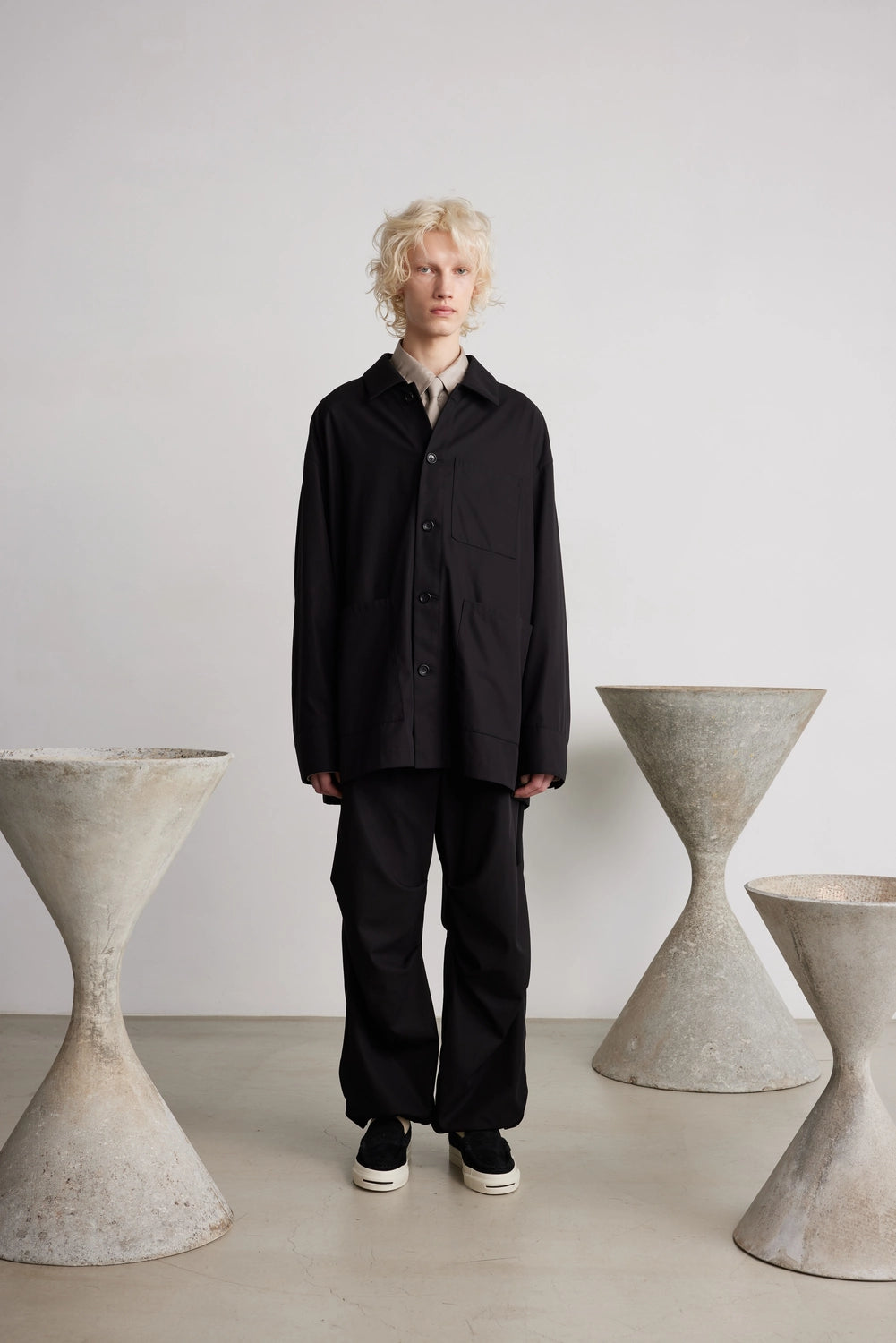 Graphpaper / High Twist Gabardine Coverall Jacket (GM261-30082B)