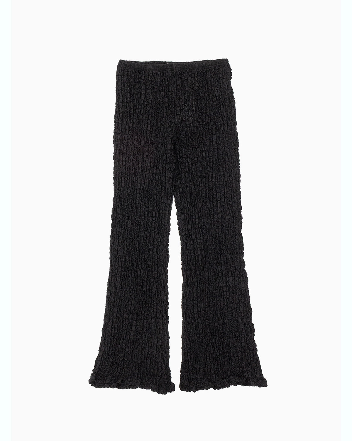 PHEENY / Shrink Lace Apron-Layered Flare Pants (PS26-CS21)