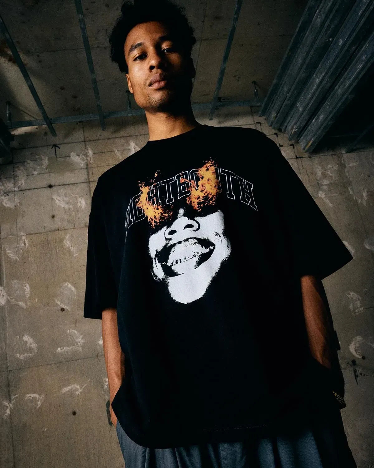 TIGHTBOOTH / BURNING S/S T-SHIRT (SU26-T10)