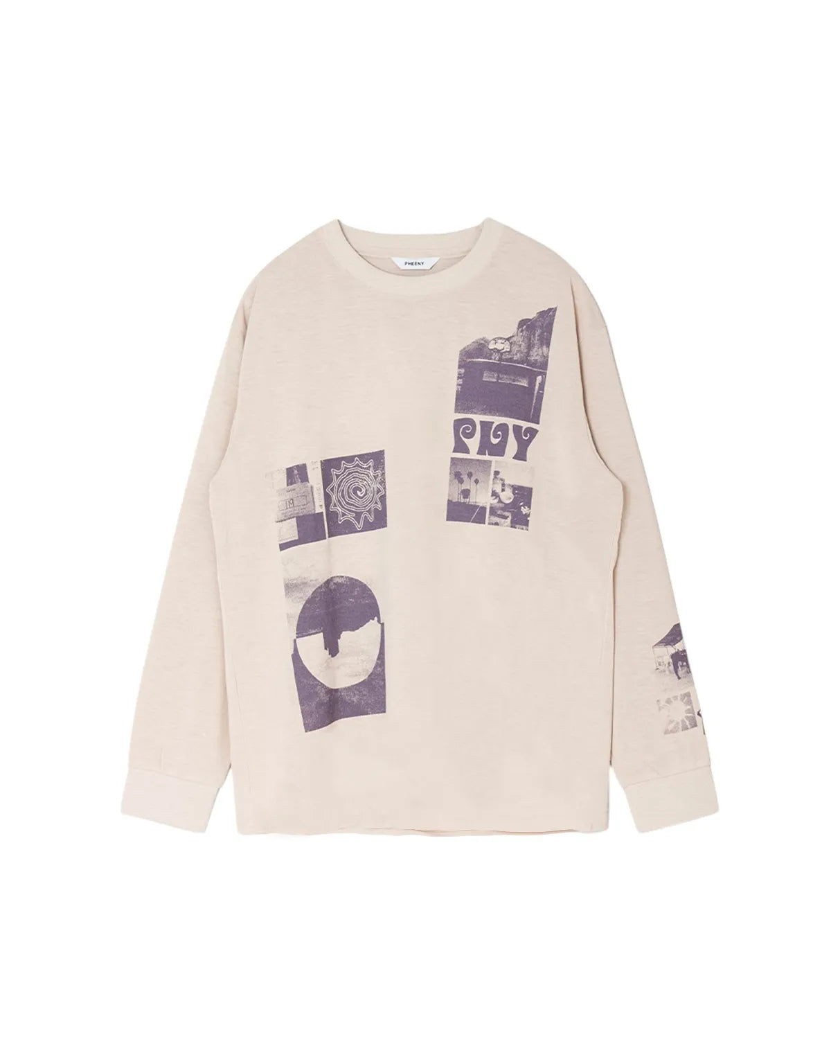 PHEENY / Recycled Polyester Photo L/S Tee (PA26-CS13)
