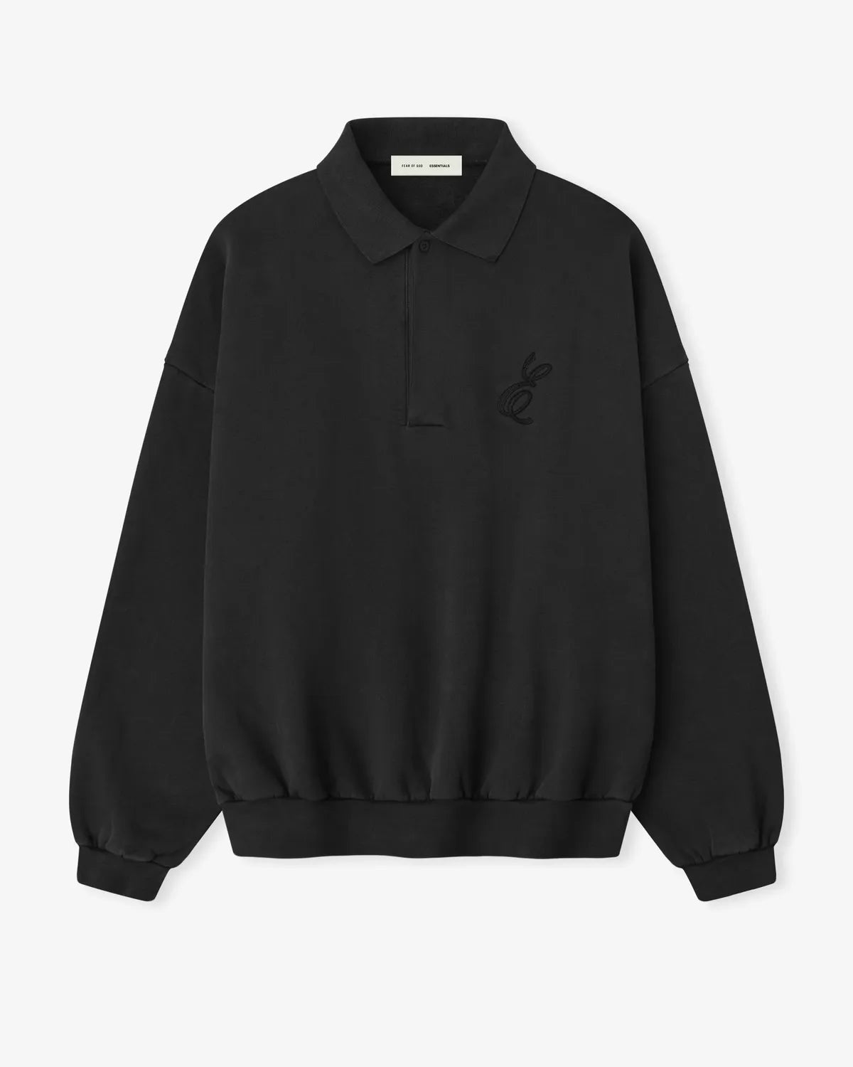 ESSENTIALS / Embroidered Classic Polo Sweatshirt (192HO252041F)