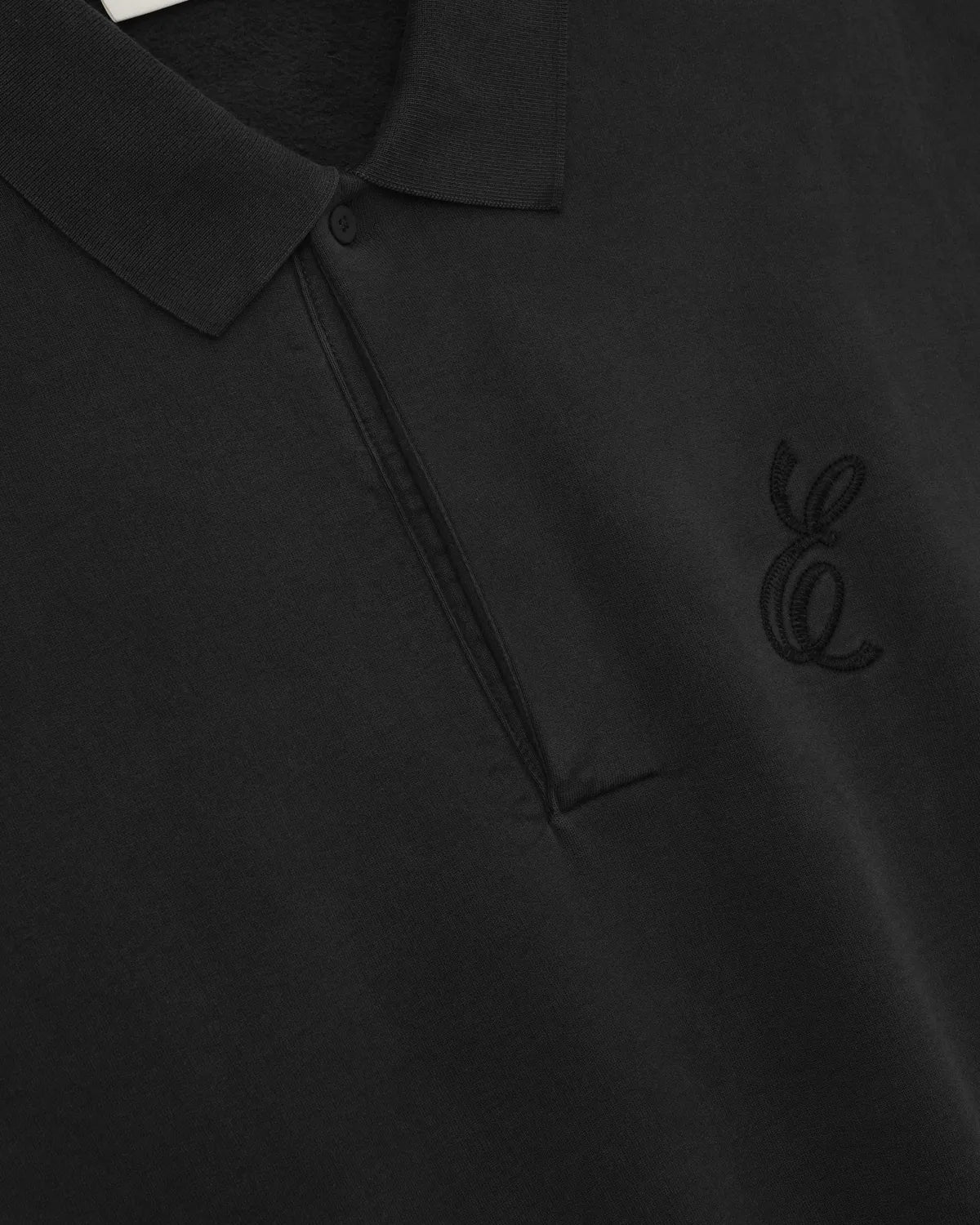 ESSENTIALS / Embroidered Classic Polo Sweatshirt (192HO252041F)