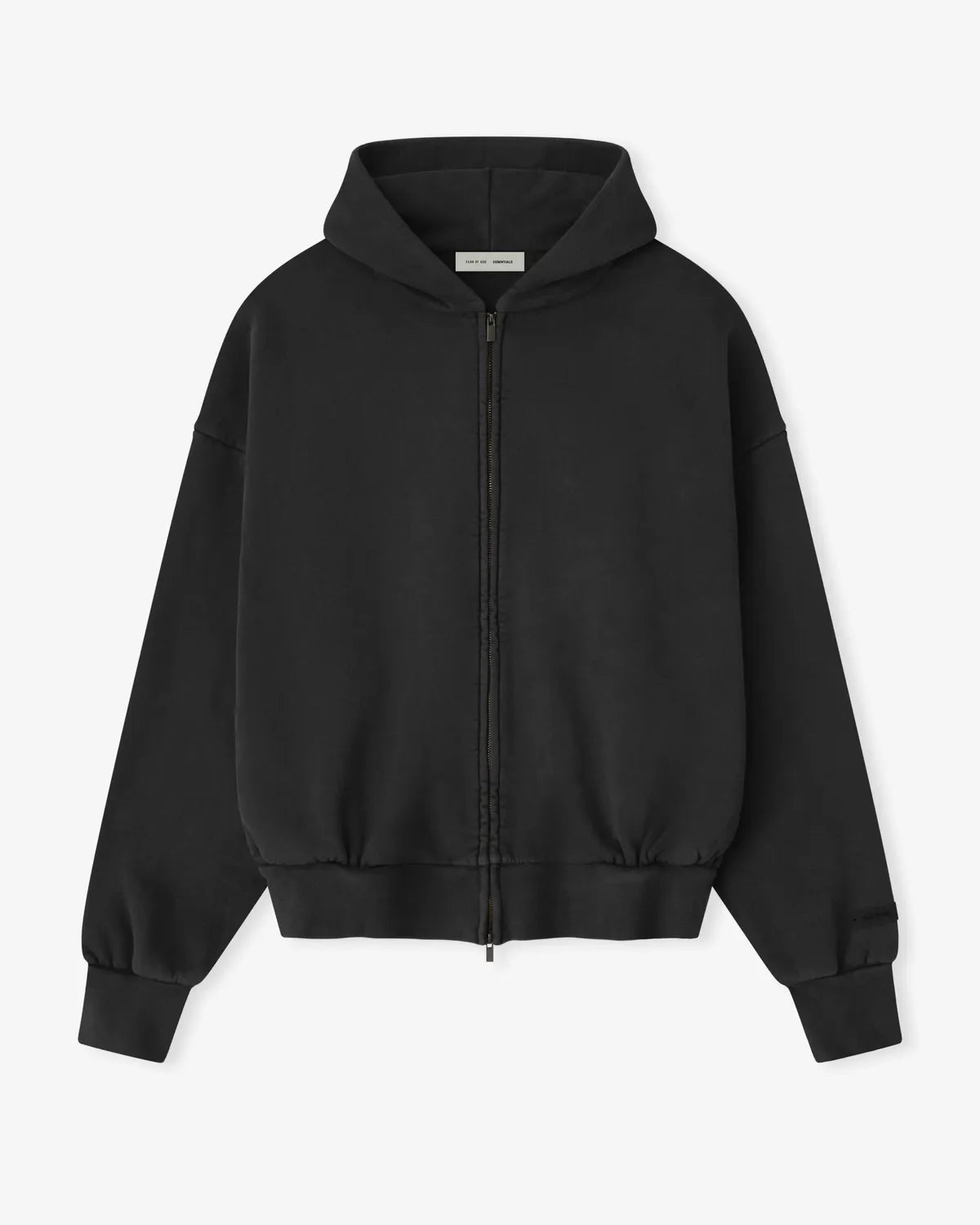 ESSENTIALS / Embroidered Classic Full Zip Hoodie (192HO254781F)
