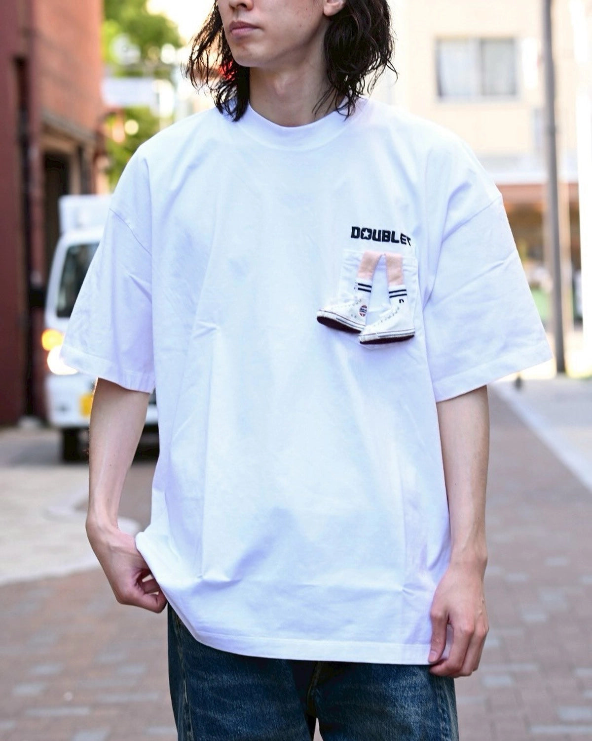 doublet × CONVERSE / "JACK PARCELL ALLSTER" EMBROIDERY T-SHIRT (25SS77CS389)