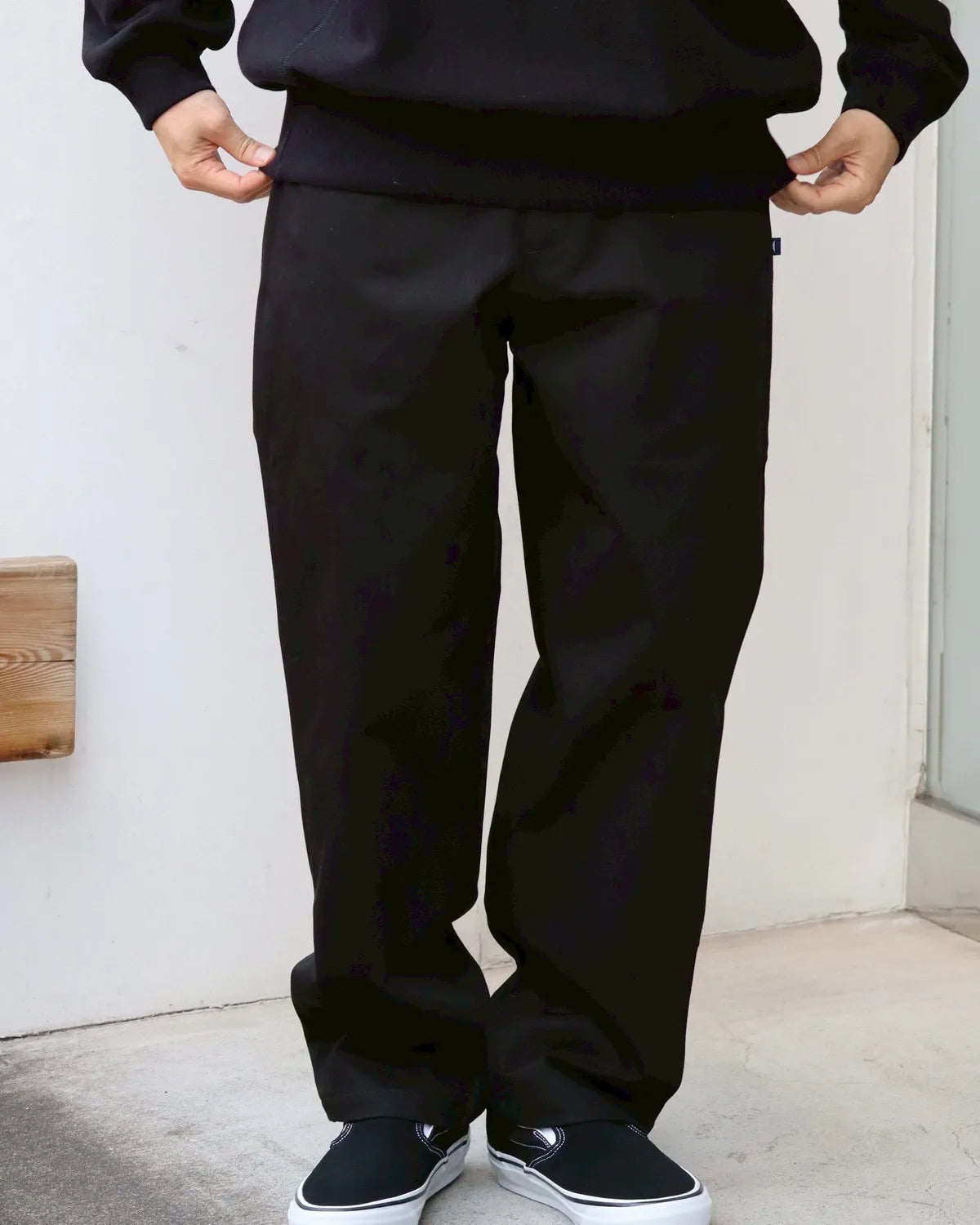 DESCENDANT / DC-6 ORGANIC COTTON TWILL TROUSERS (252WVDS-PTM01)