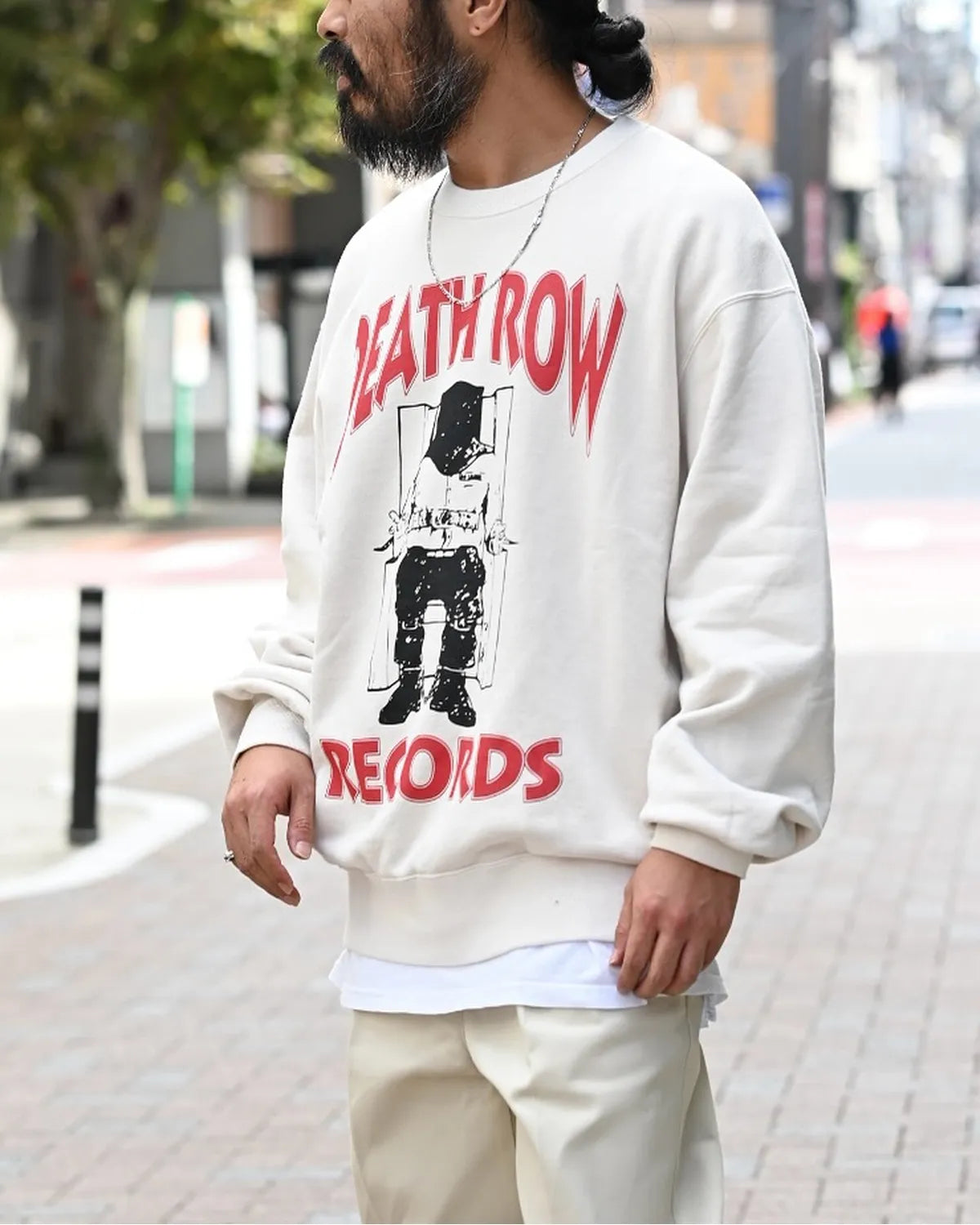 WACKO MARIA × DEATH ROW RECORDS / GARMENT DYED CREW NECK SWEAT SHIRT (DEATHROW-WM-SS03)
