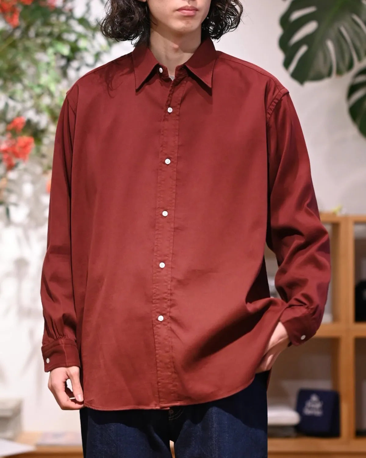 A.PRESSE / Double Weave Twill Regular Collar Shirts (26SAP-02-05)