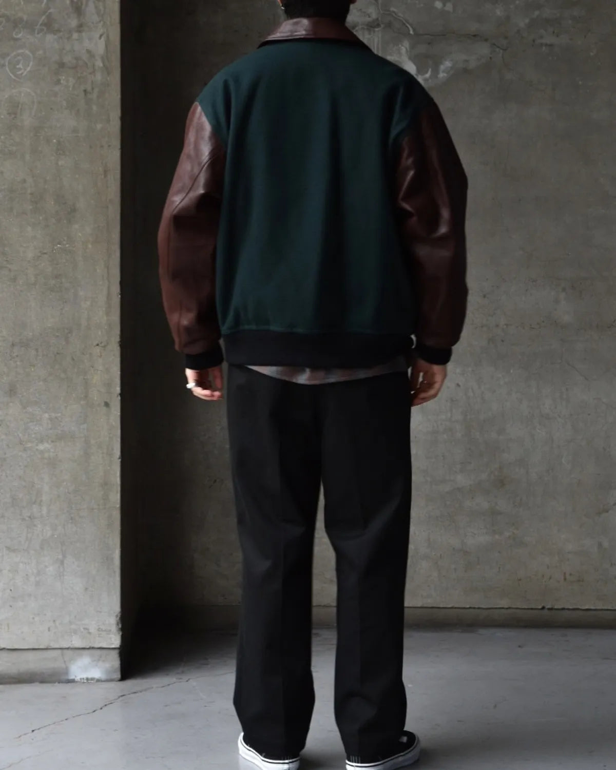 WACKO MARIA / LEATHER VARSITY JACKET -TYPE-1- (25FW-WMO-BL12)