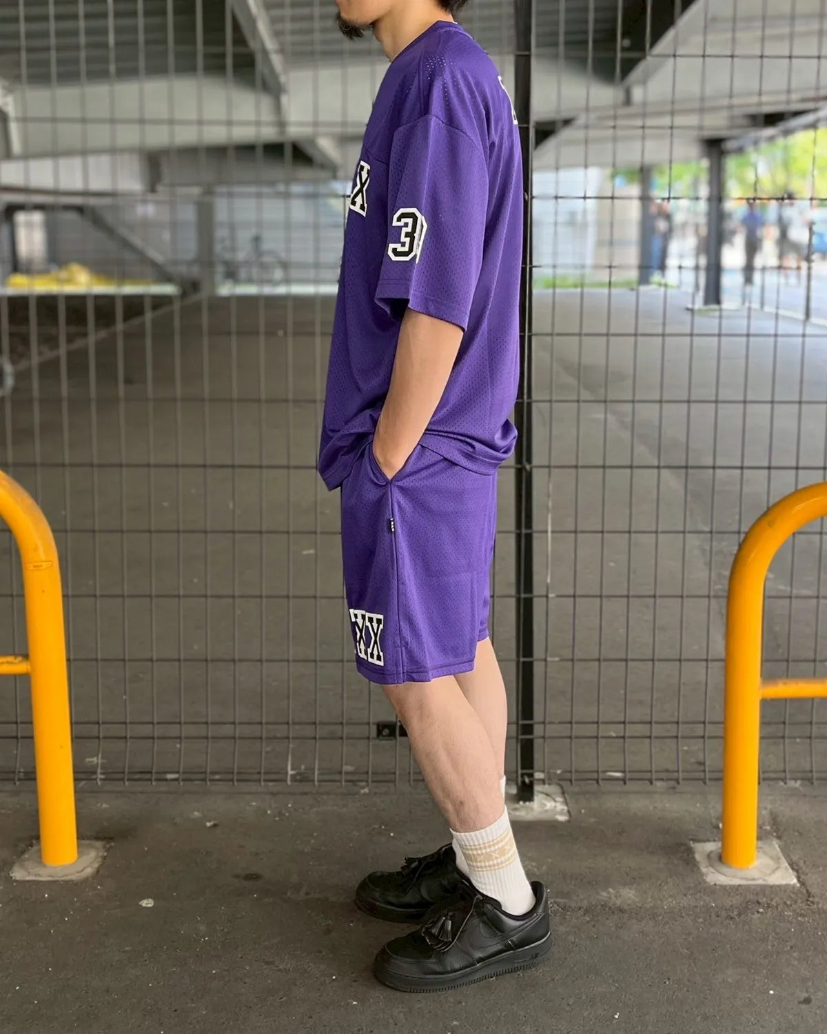 GOD SELECTION XXX / MESH BOARD SHORTS (GX-S25-SP-03)
