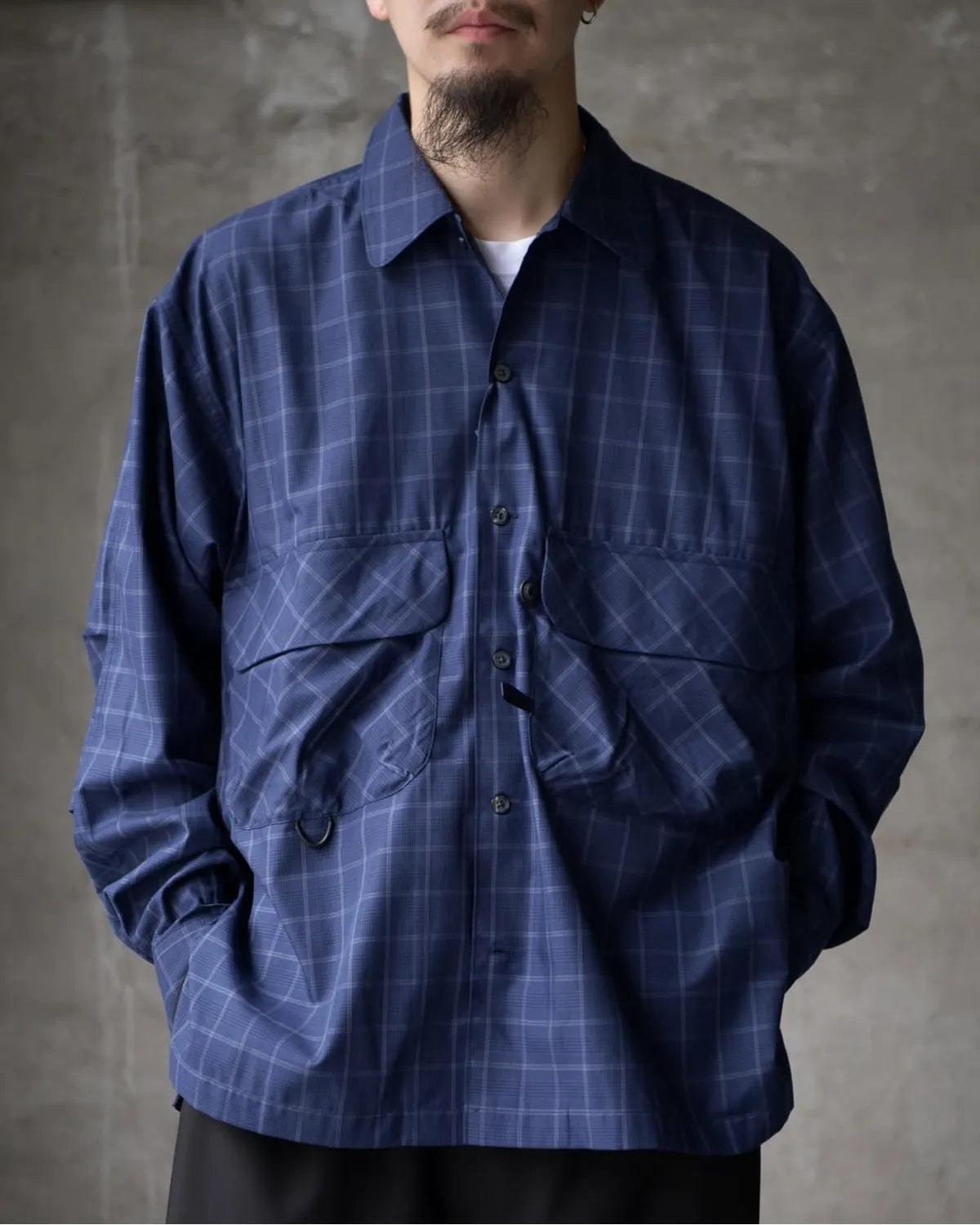 DAIWA PIER39 / TECH SPORTS OPEN COLLAR SHIRT L/S NOVA CHECK (BE-81025W)