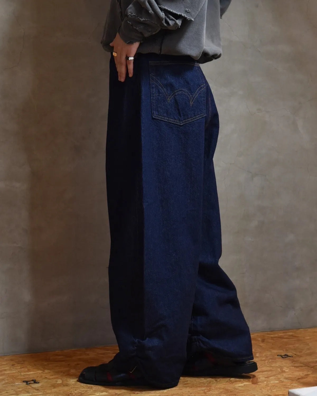 refomed / FRESH MAN DENIM WIDE PANTS by EDWIN "OW" (REPT-ED001)