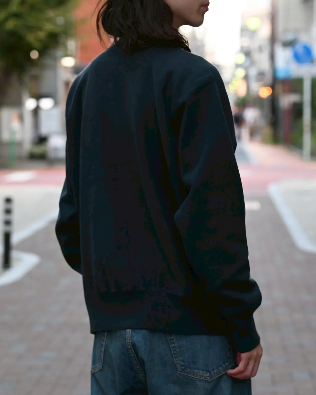 A.PRESSE / Vintage Half Zip Rib Collar Sweatshirt (25AAP-05-07)