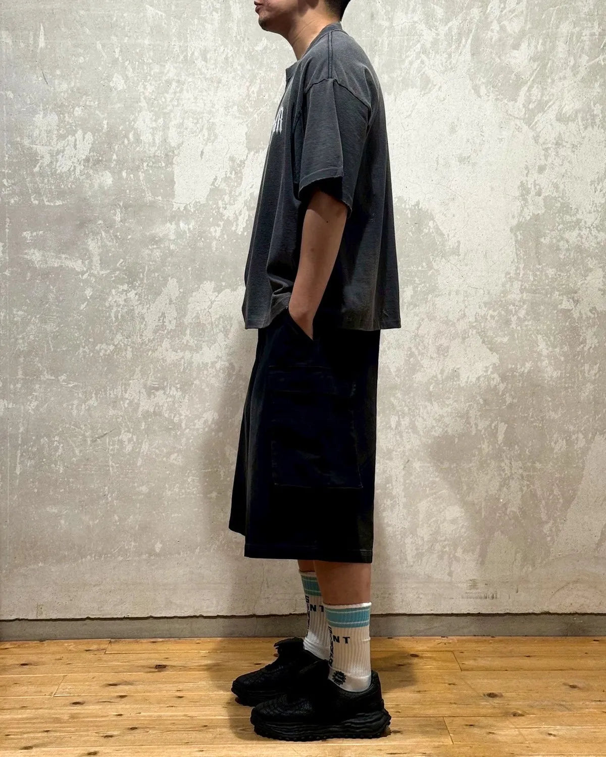 mindseeker / Faded Cargo Baggy Shorts (MS-251-011)