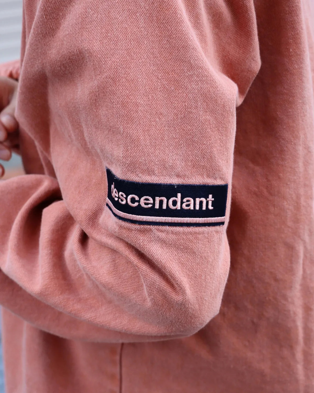 DESCENDANT / MOLE HOODED LS SHIRT PIGMENT DYE (262WVDS-SHM04)
