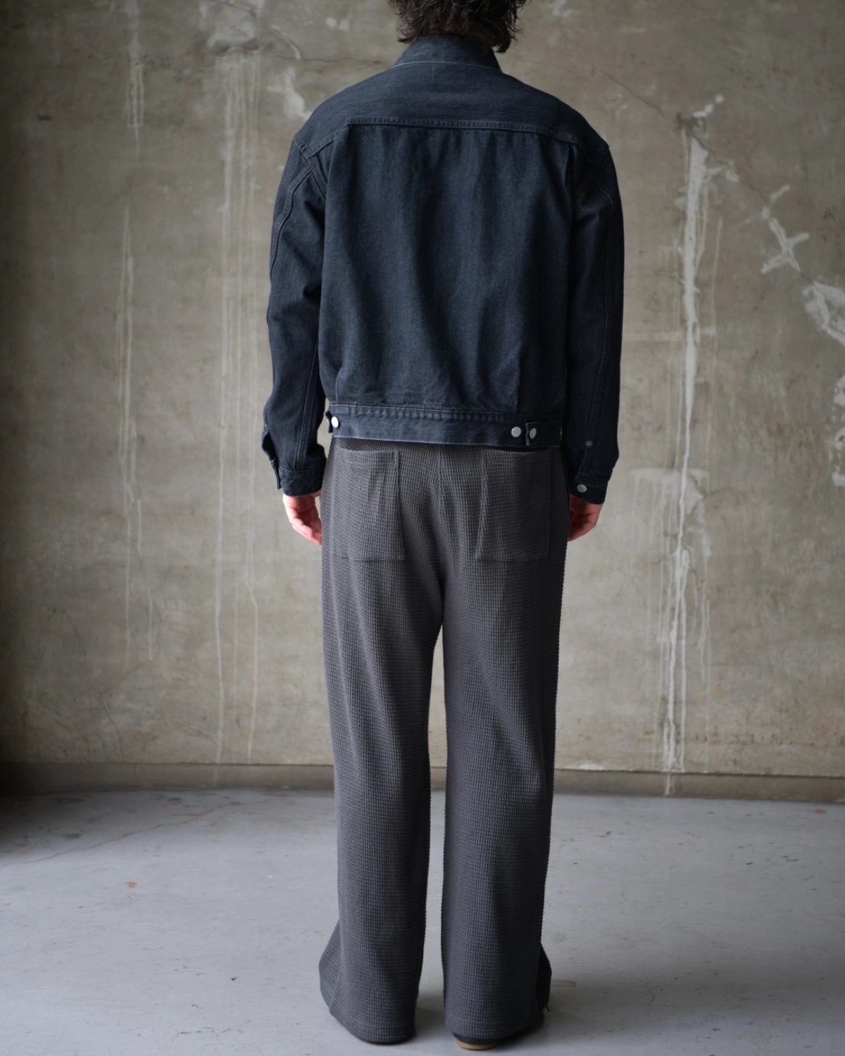 CIOTA / ダブルPデニムジャケット -MBK- (JKLM-302)