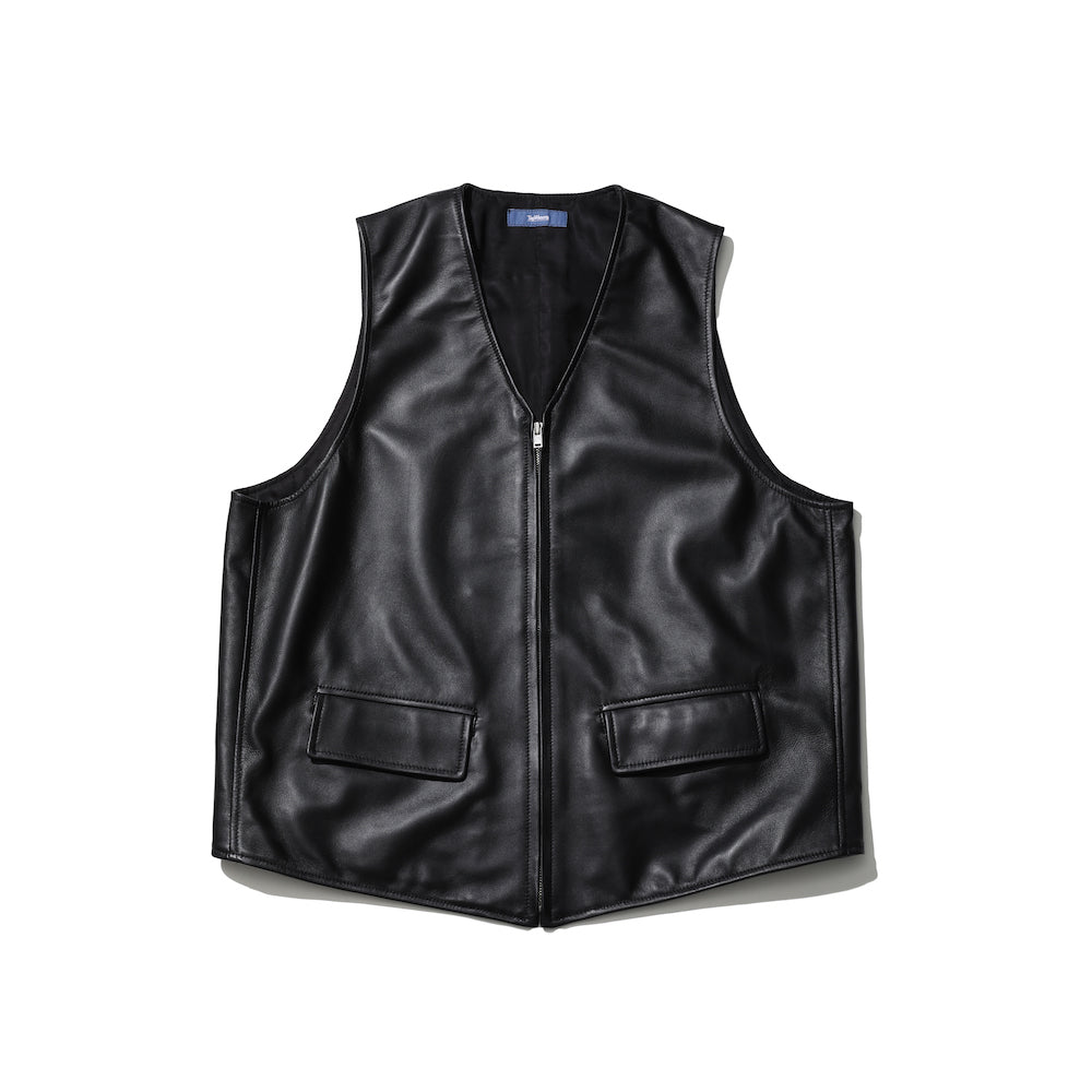 TapWater / Sheep Leather Vest / タップウォーター レザーベスト