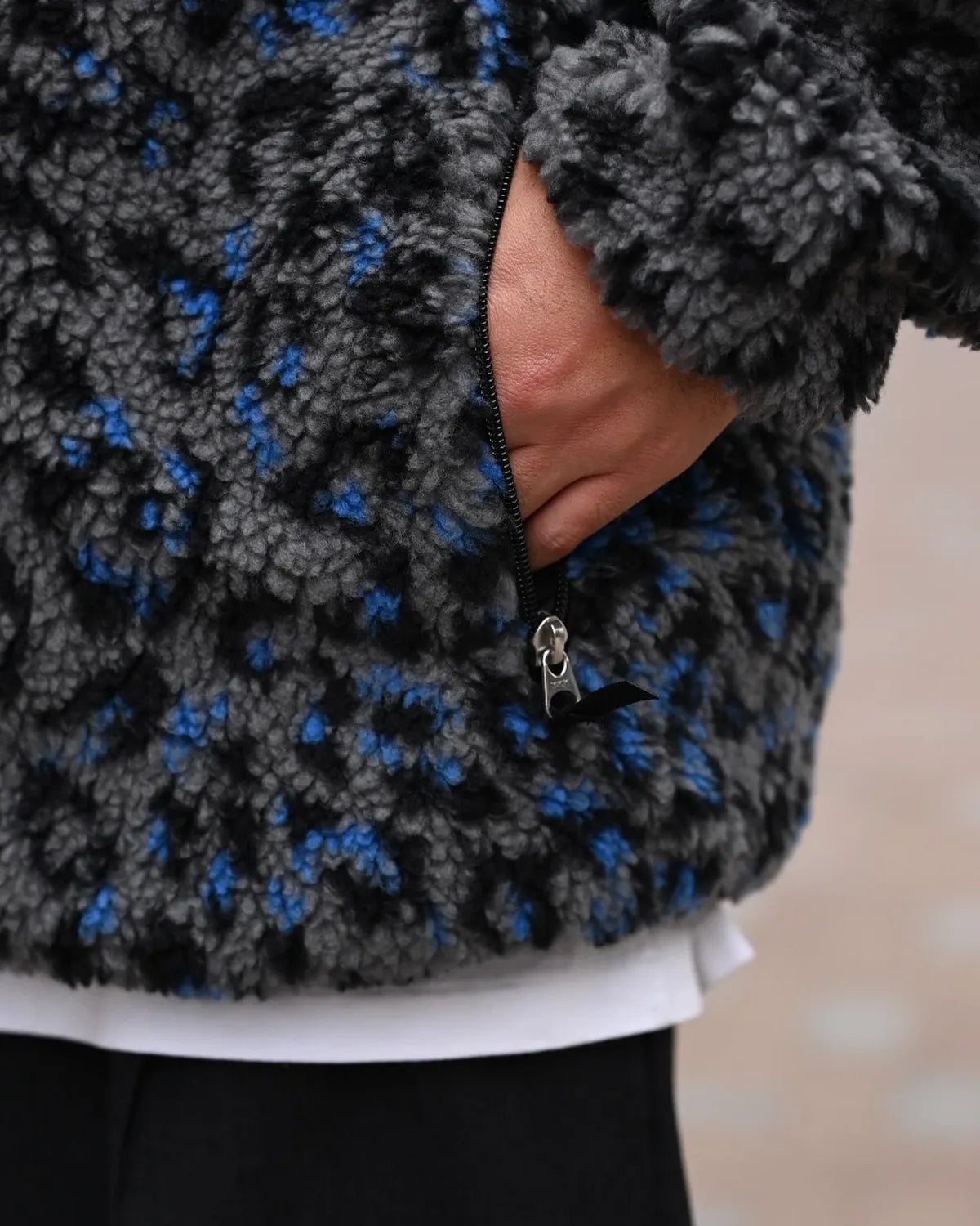 WACKO MARIA / REVERSIBLE LEOPARD BOA FLEECE JACKET (25FW-WMO-OD01)