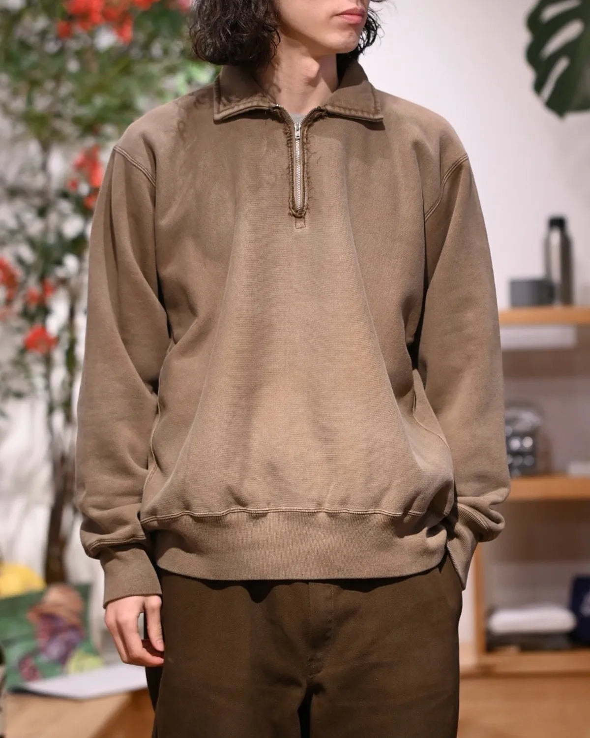 A.PRESSE / Vintage Half Zip Sweatshirt (26SAP-05-12)