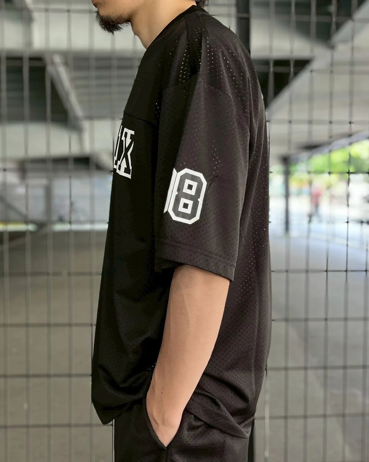 GOD SELECTION XXX / MESH SHORT SLEEVE SHIRT (GX-S25-CS-06)