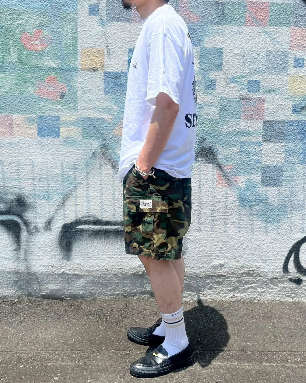 SEQUEL / CARGO SHORTS(TYPE-CS) WOODLAND CAMO (SQ-25SS-SP-02)