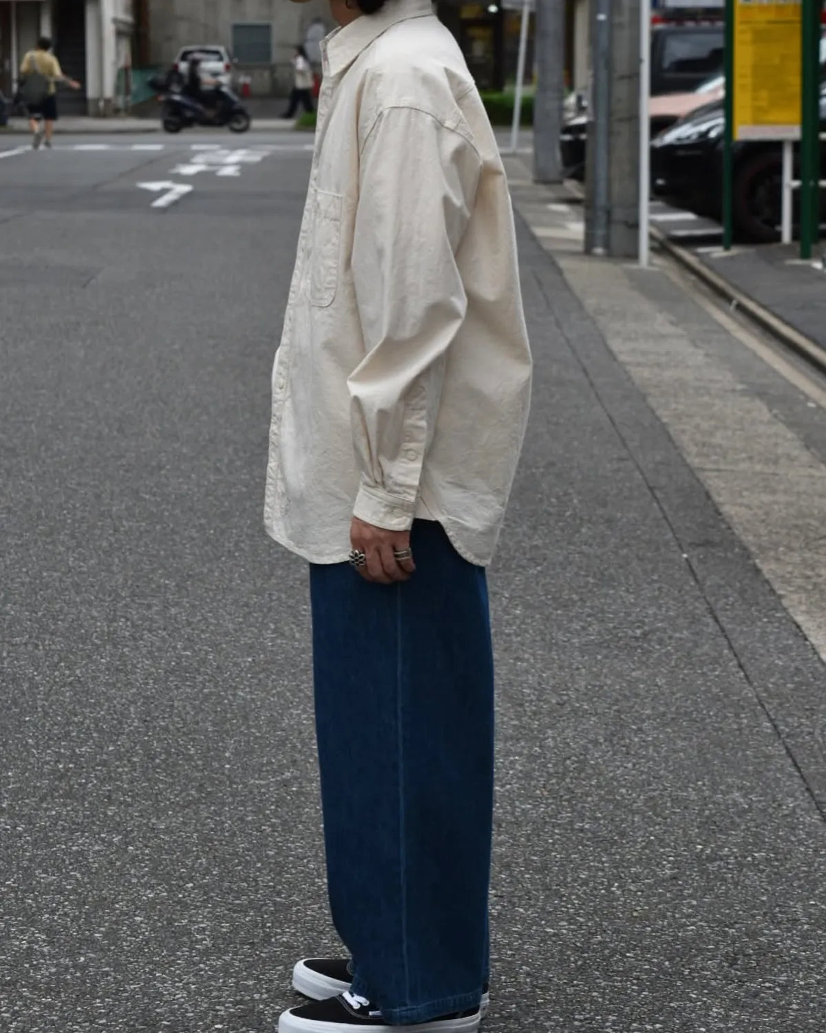 DESCENDANT / NORMAN CHAMBRAY LS SHIRT (252WVDS-SHM02)