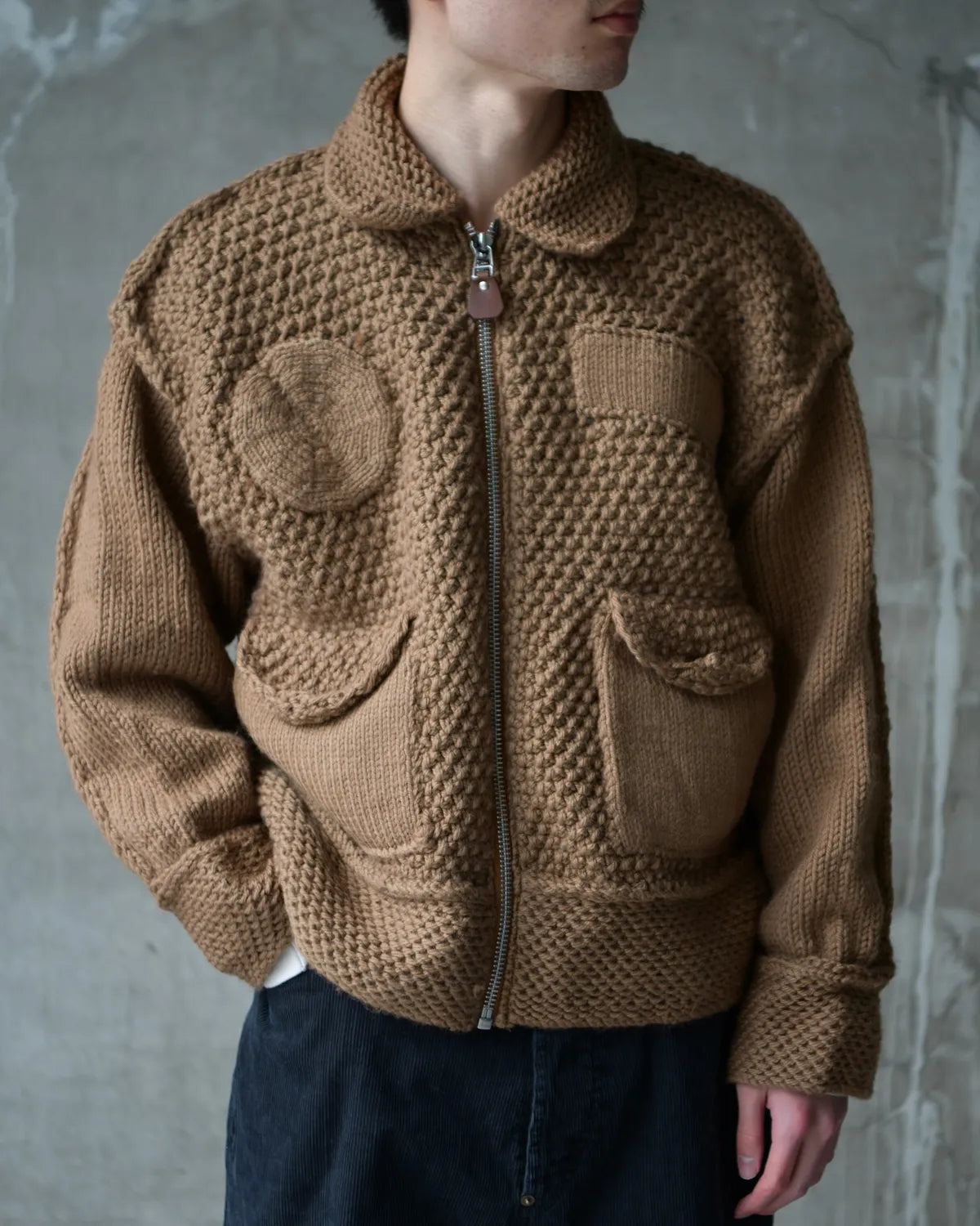 refomed / GRANNY KNIT JACKET (REKN-011)