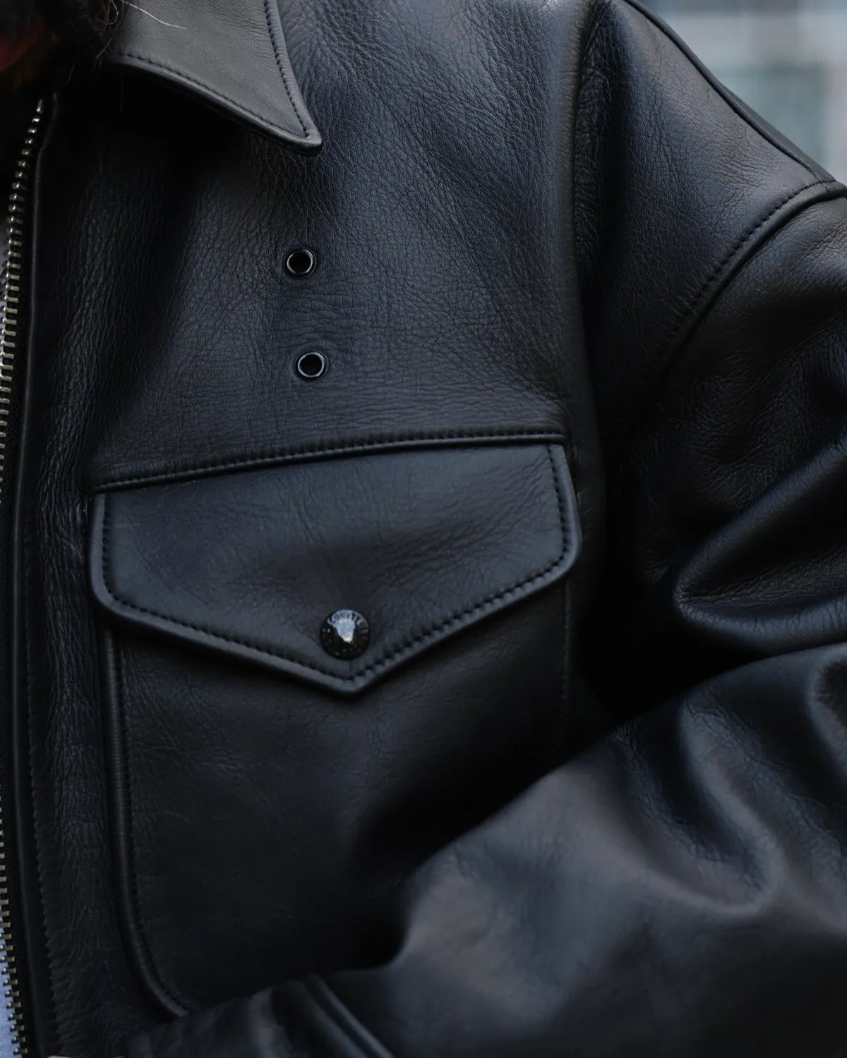 COOTIE PRODUCTIONS® / Leather Policeman Jacket (CTE-25A225)