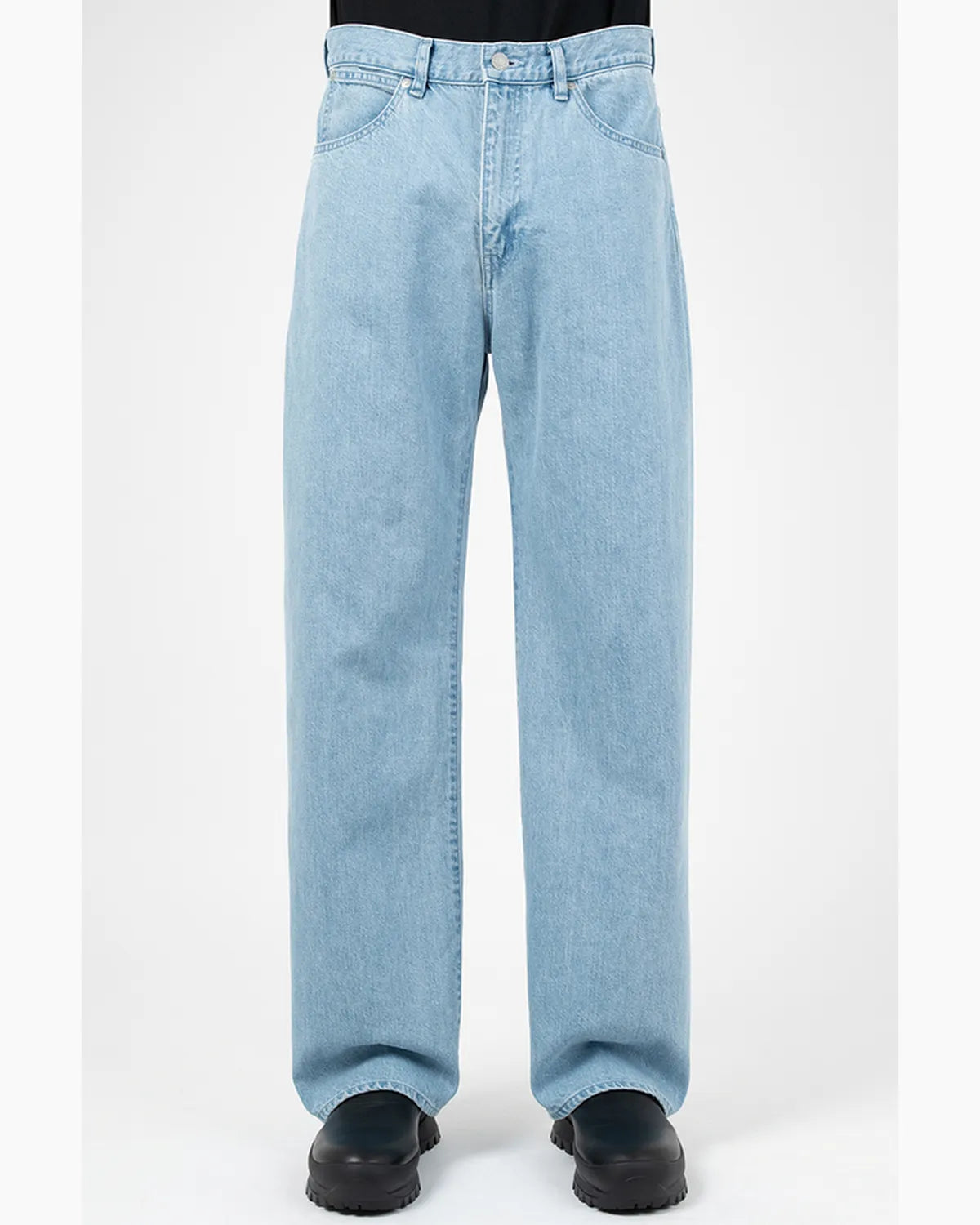 LAD MUSICIAN / 11.5oz BLEACH DENIM STRAIGHT PANTS (2126-513)