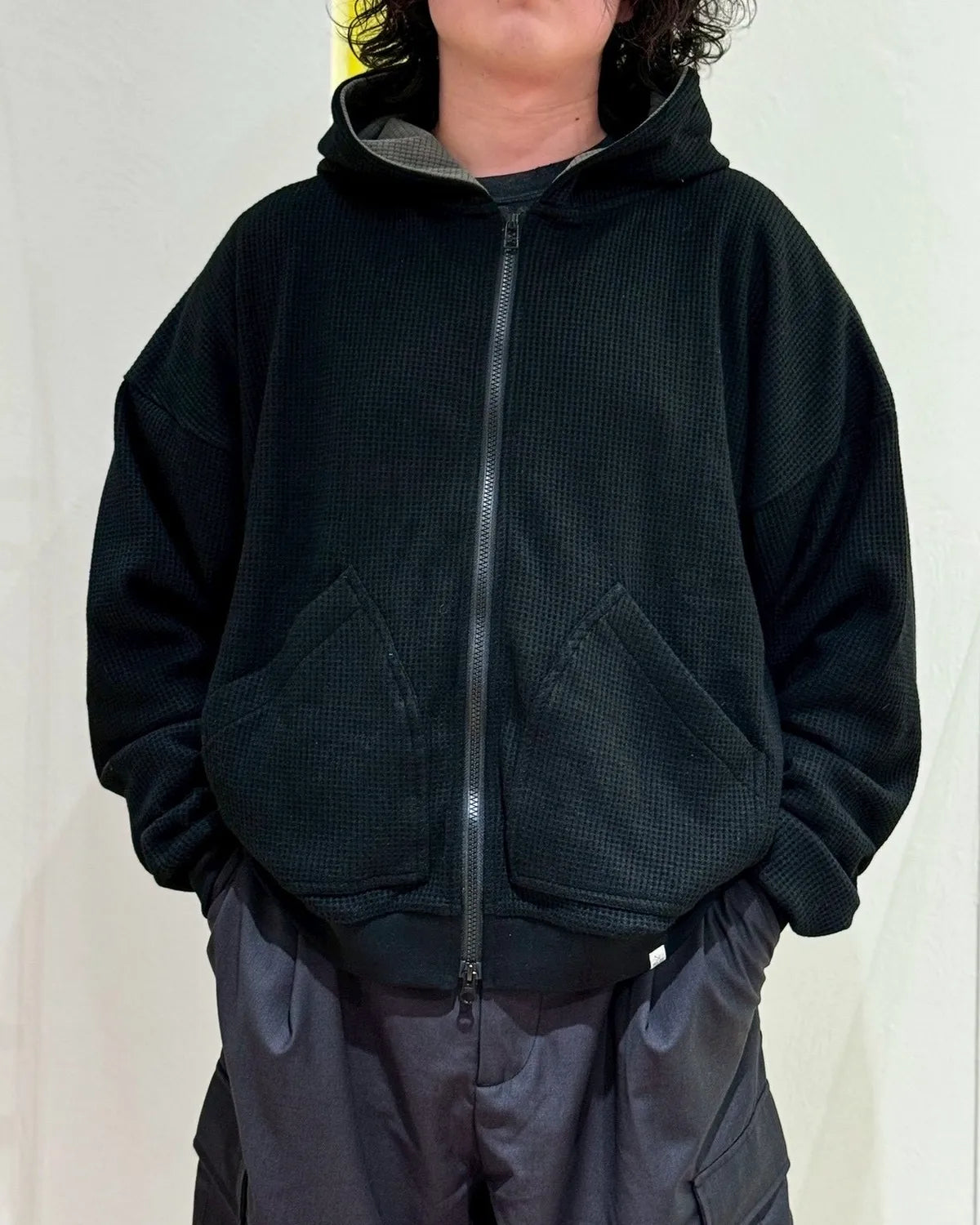 MAGIC STICK / WAFFLE ZIP-UP HOODIE (26SS-MS1-005)