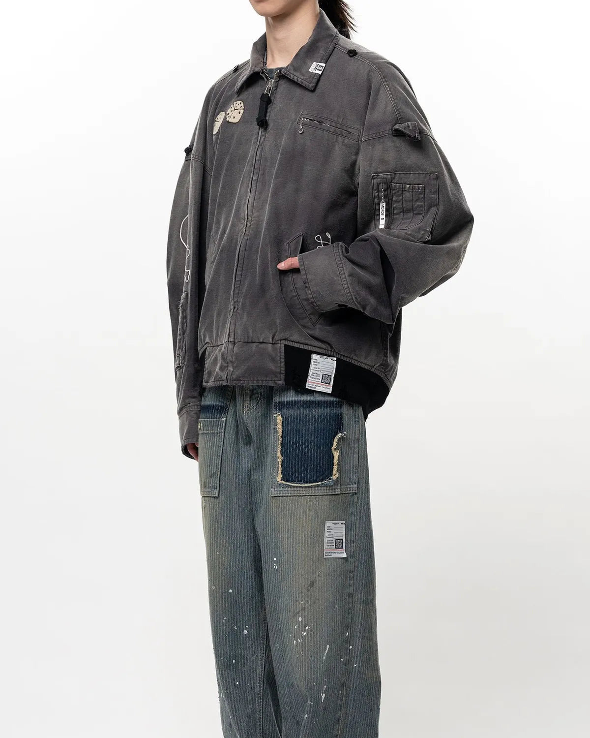 Maison MIHARA YASUHIRO / SUNFADED MILITARY JACKET (J16BL171)